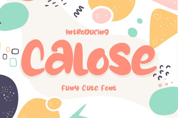 Calose: A Friendly Display Font for Editorial Creativity