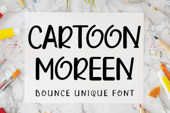 Cartoon Moreen: A Playful Font for Business Branding