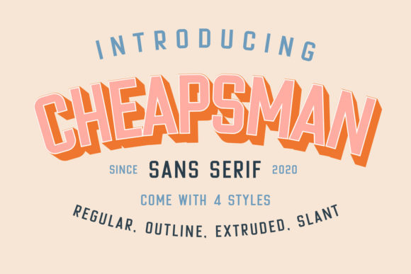 Cheapsman Font: The Bold Typeface for Your Craft Business