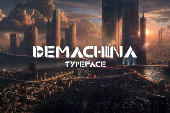 Demachina Font: A Futuristic Design Tool for Digital Creators