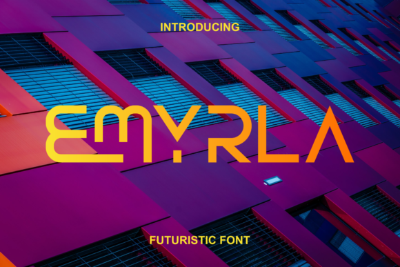 Emyrla: A Futuristic Display Font for Modern Web Design