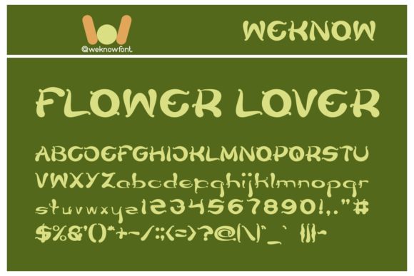 Flower Lover: A Charming Display Font for Web Design