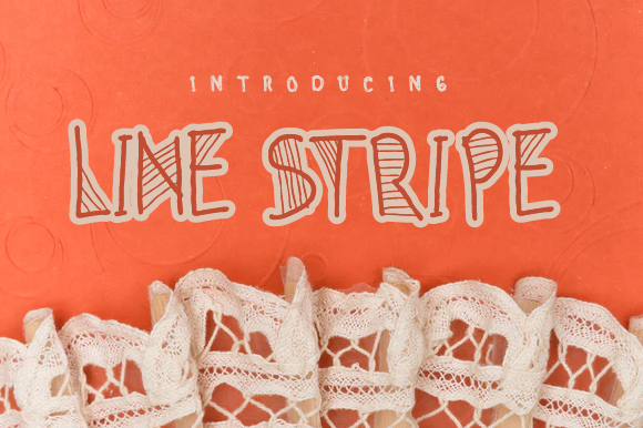 Line Stripe: A Clean and Impactful Font for Creative Branding