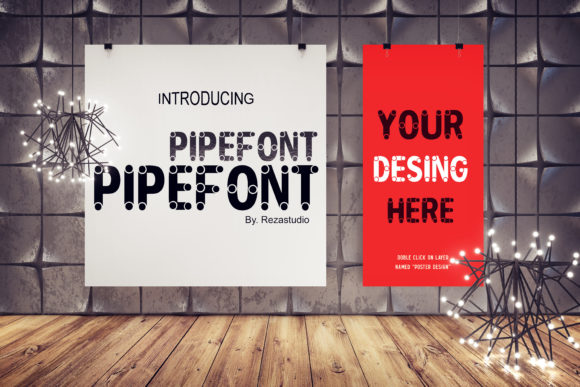 Pipe: A Playful Display Font for Small Business Branding