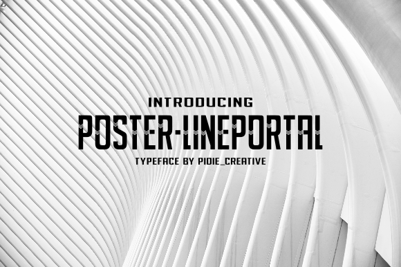 Poster-Lineportal: A Modern Display Font for Campaign Creators