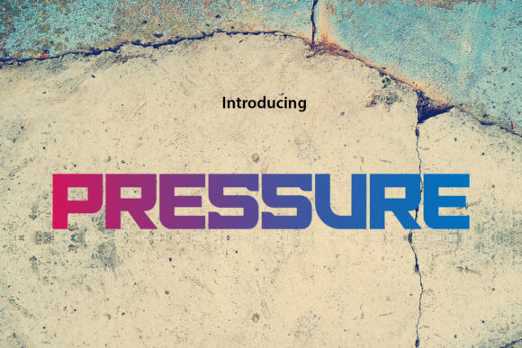 Pressure Font: A Bold Editorial Design Asset