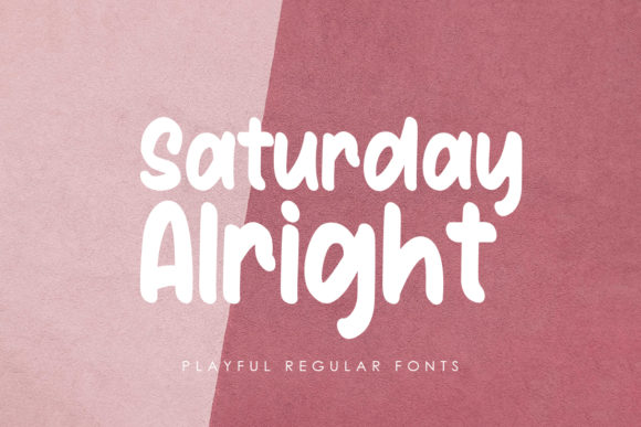 Saturday Alright: An Editorial Display Font for Engaging Readers