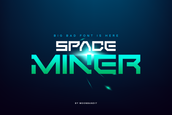 Space Miner: A Futuristic Display Font for Bold Web Design