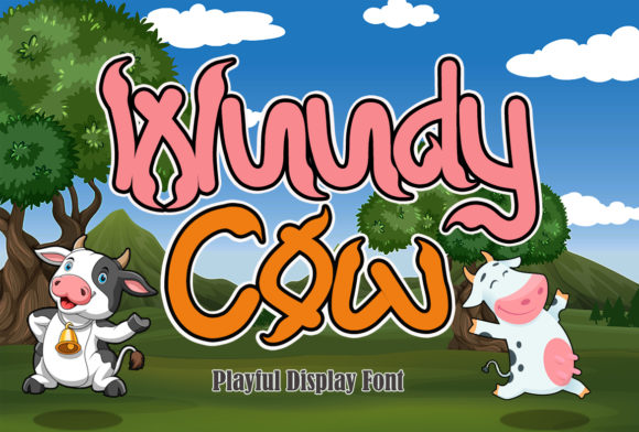 Wuudy Cow Font: A Display Typeface for Digital Marketers